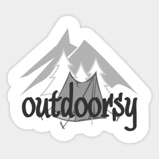 Outdoorsy Sticker